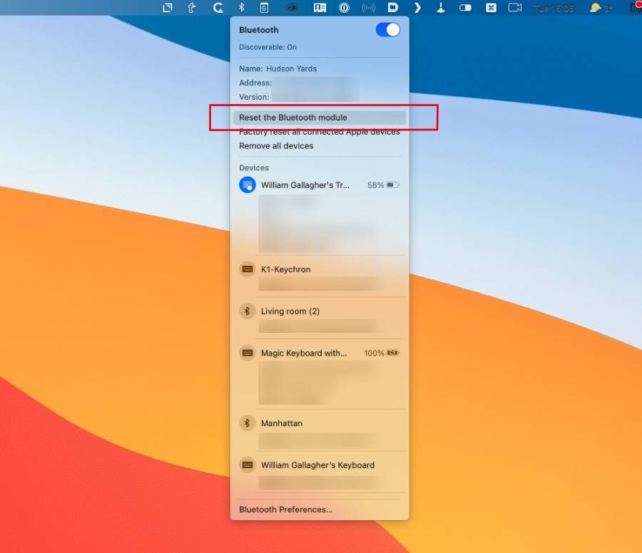 如何在macOS Big Sur上重设蓝牙 如何在macOS Big Sur上重设蓝牙