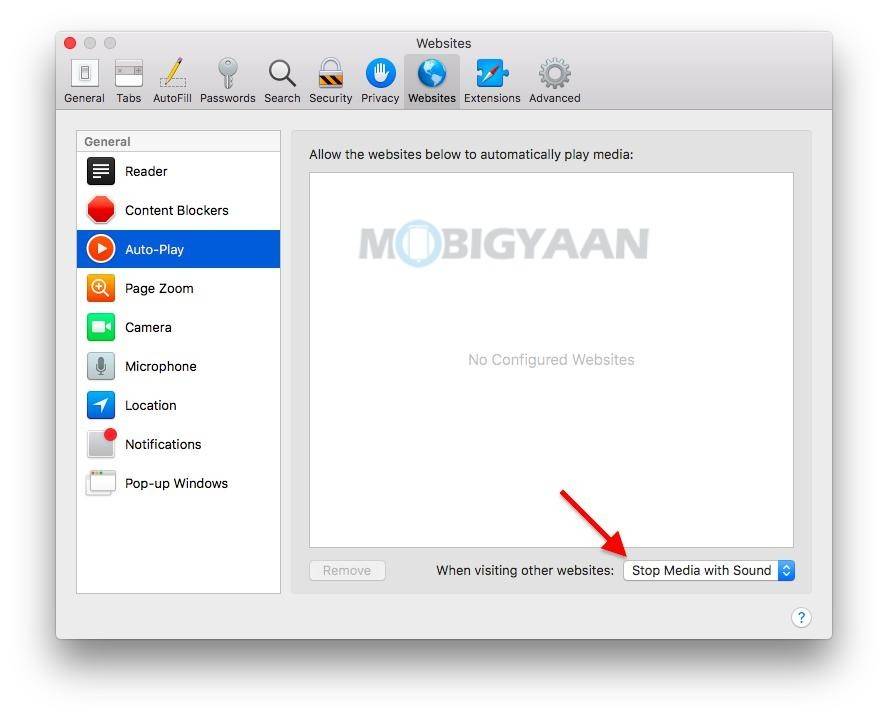 如何在Mac的Safari中禁用自动播放视频