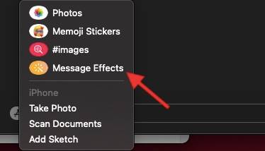 如何在macOS Big Sur中使用iMessage效果