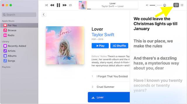 Click-on-the-Lyrics-button
