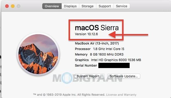 如何检查macOS的版本号