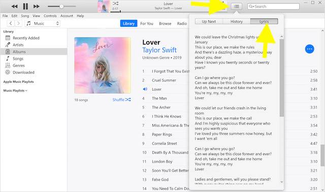 如何在Mac上的Apple Music中显示时间同步的歌词