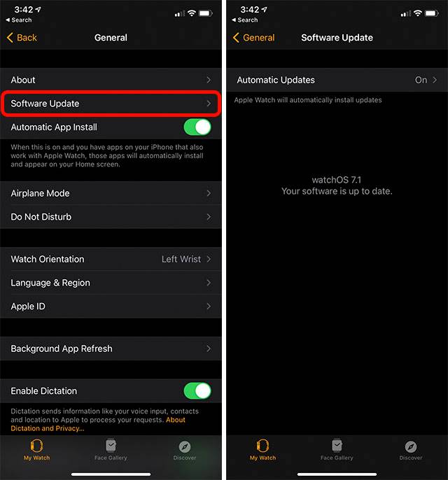check-apple-watch-updates-on-iPhone