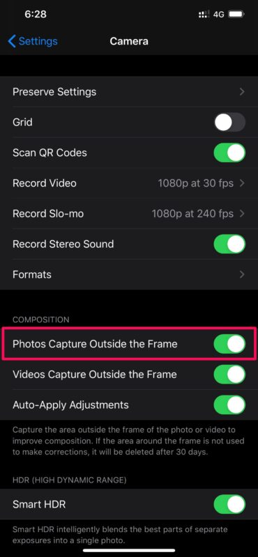 如何在iPhone相机上更改相框