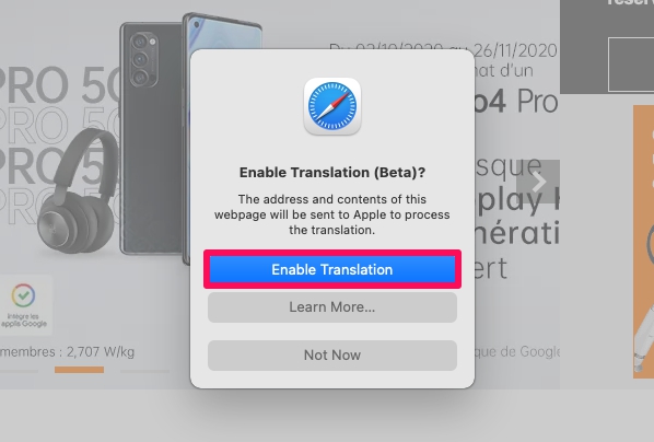 如何在Mac版Safari中使用翻译网页