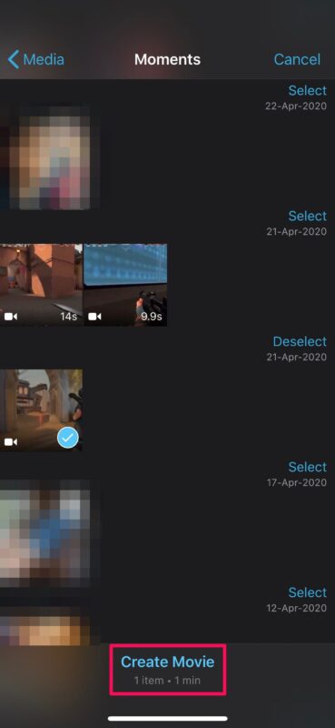 如何使用iMovie删除iPhone和iPad上的视频片段