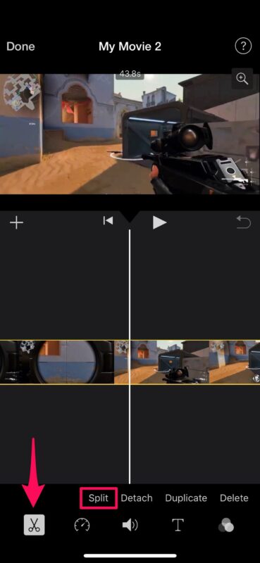 如何使用iMovie删除iPhone和iPad上的视频片段