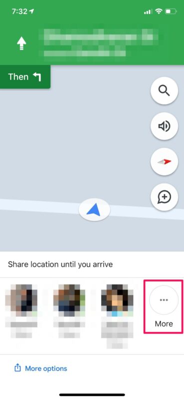 如何在iPhone上与Google Maps共享旅行进度