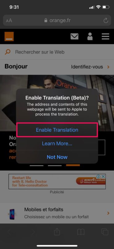 如何在iPhone和iPad上的Safari中翻译网页