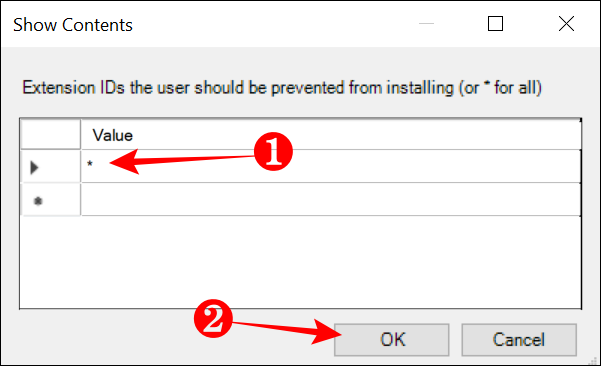 Add-an-Asterisks-in-Show-Contents-Configure-Extension-Installation-Blocklist