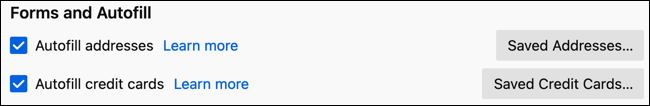 AutofillAddressesCards-Firefox