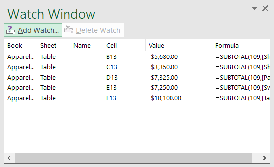 CellsWatchWindow-Excel