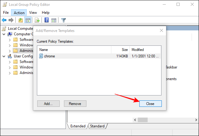 Chrome-policy-template-selection-in-group-policy-editor