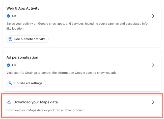 DownloadYourMapsData-GoogleMapsOnline
