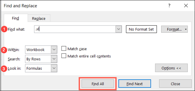 如何在 Microsoft Excel 中查找指向其他工作簿的链接