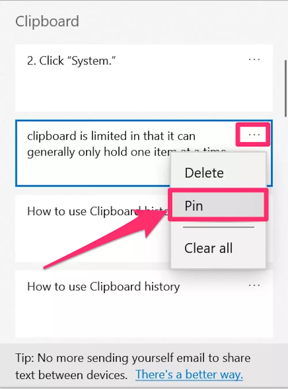 如何在 Windows 10 计算机上打开和使用剪贴板历史记录 如何在 Windows 10 计算机上打开和使用剪贴板历史记录
