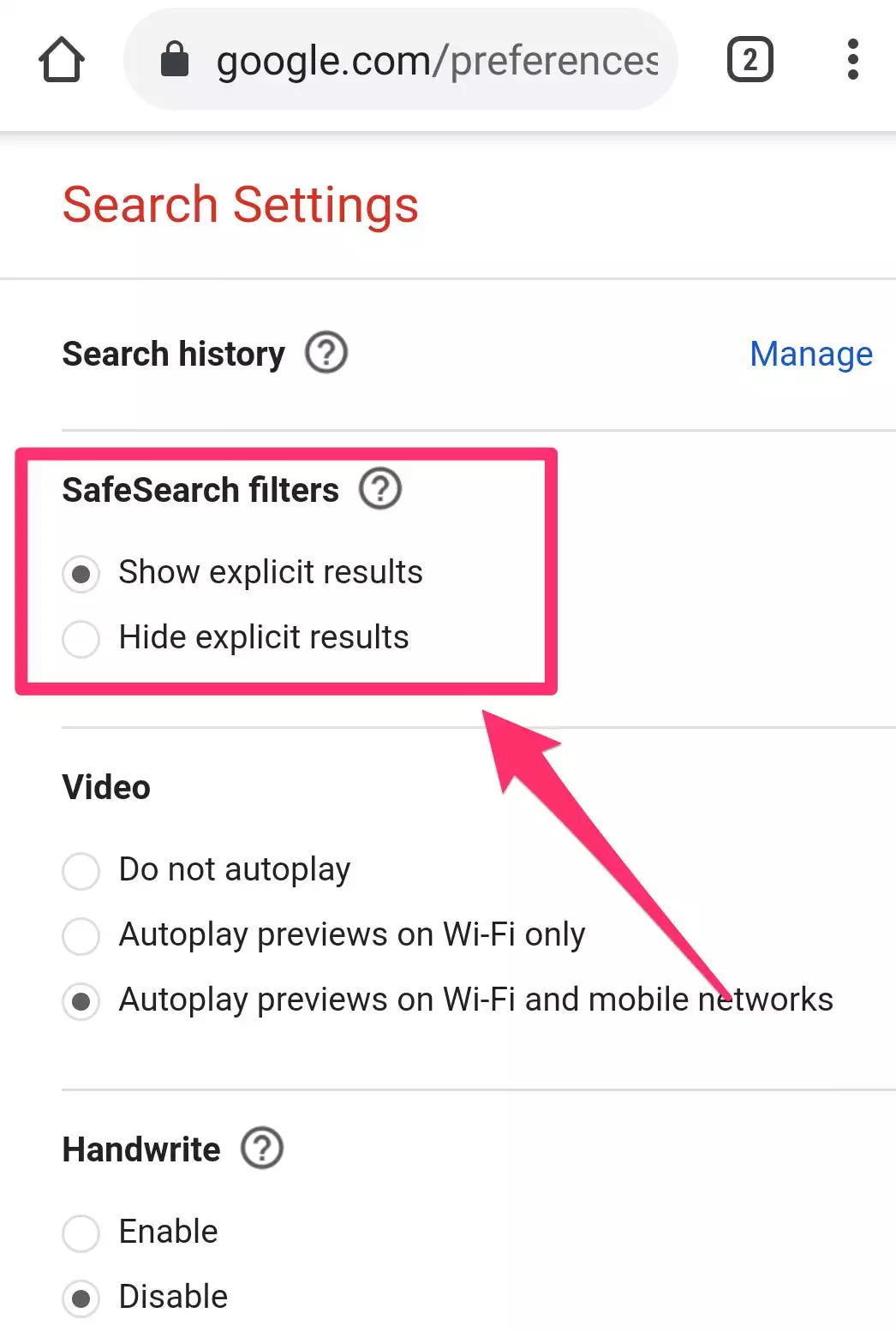 家›科技›如何»如何打开或关闭 Google 安全搜索并了解它阻止的内容 家›科技›如何»如何打开或关闭 Google 安全搜索并了解它阻止的内容