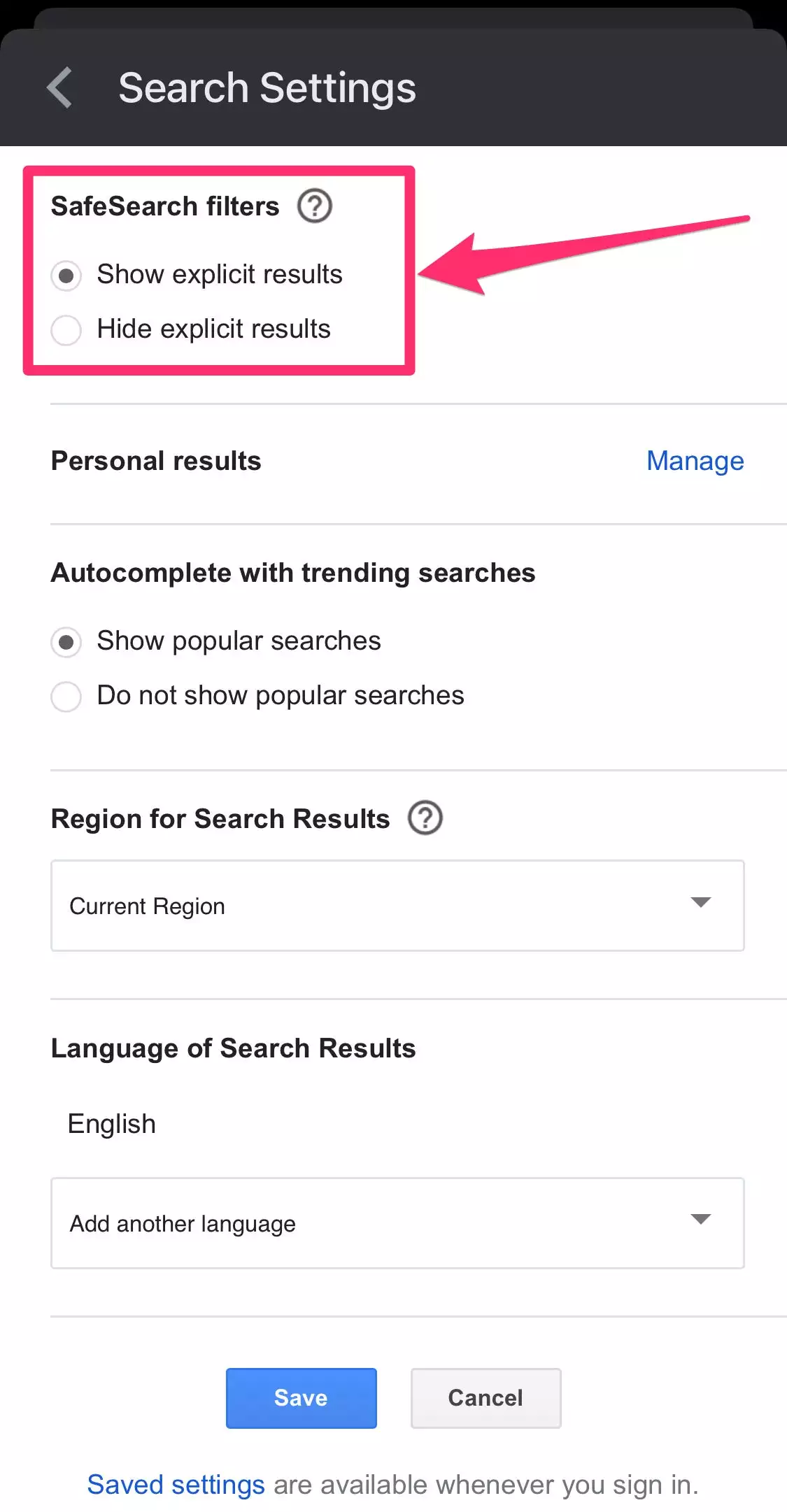 家›科技›如何»如何打开或关闭 Google 安全搜索并了解它阻止的内容 家›科技›如何»如何打开或关闭 Google 安全搜索并了解它阻止的内容