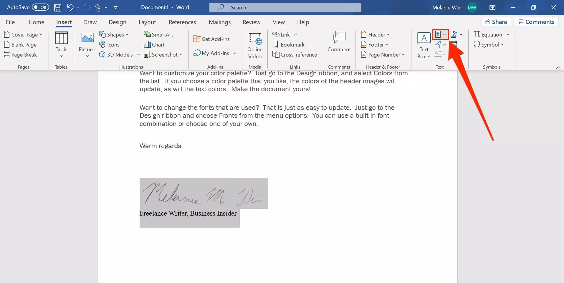 如何在 PC 或 Mac 上的 Microsoft Word 文档中添加签名 如何在 PC 或 Mac 上的 Microsoft Word 文档中添加签名