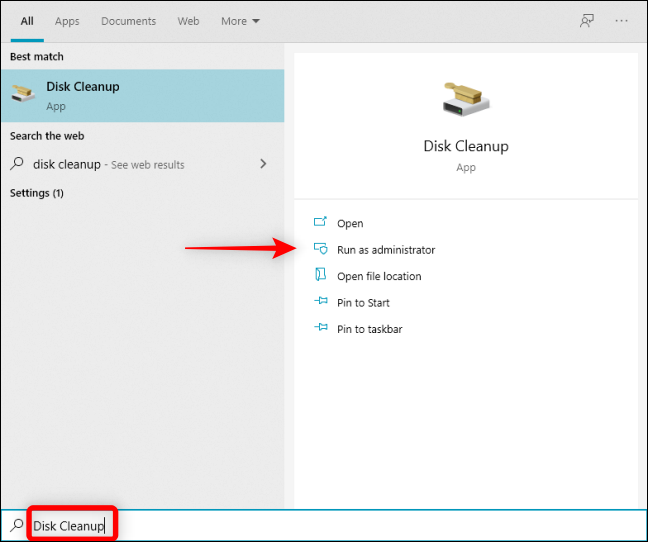 Type-Disk-Cleanup-in-Windows-Search-to-Open-it