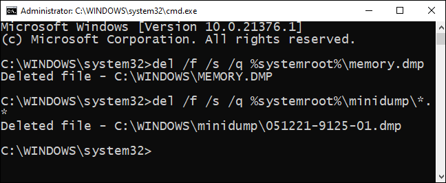 Type-Minidump-Files-Deleting-command-in-the-command-prompt-window