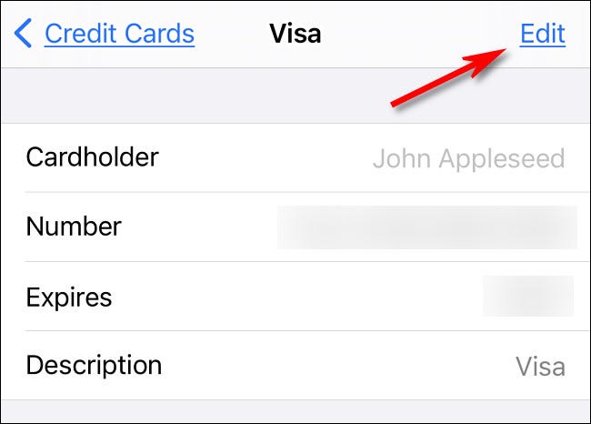 如何在 iPhone 和 iPad 上的 Safari 浏览器中查看保存的信用卡号