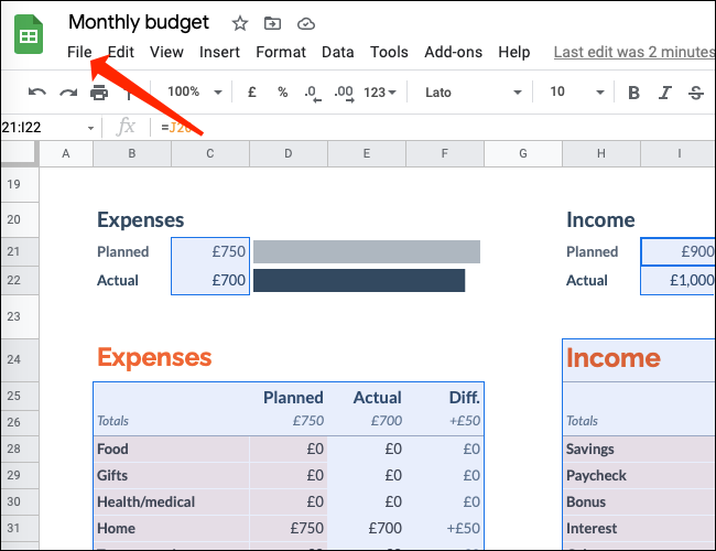google-sheets-click-file