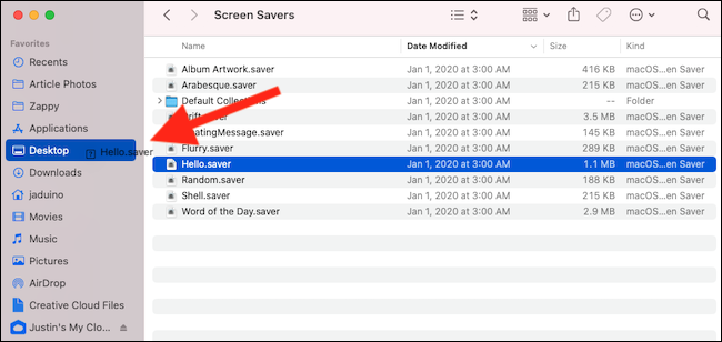 move-the-hello-screen-saver-to-your-desktop