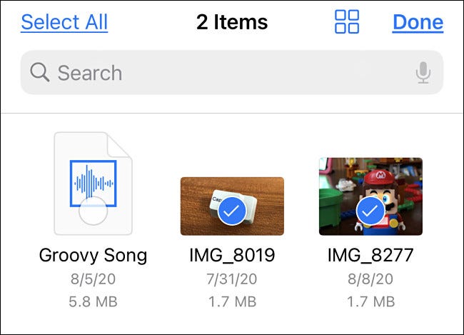 select_items_in_files