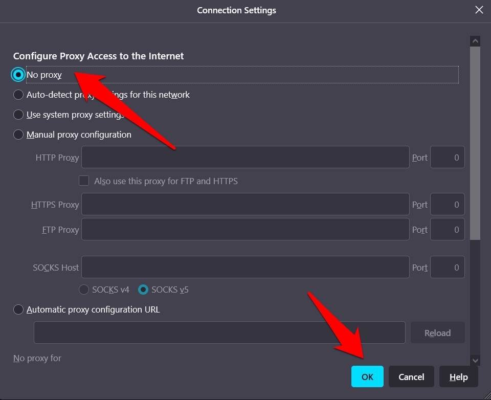Access-internet-without-proxy-in-Mozilla-Firefox