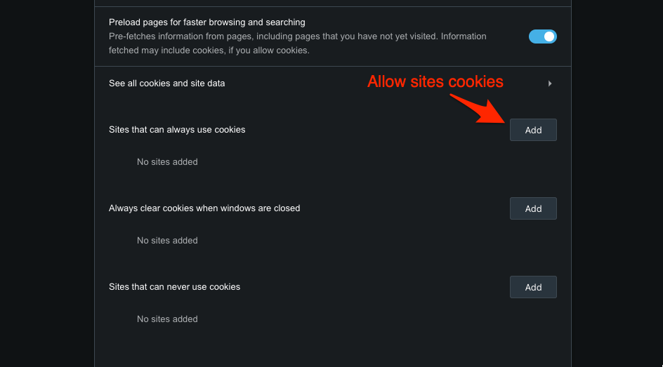Allow_Cookies_Settings_for_specific_website_on_Opera_browser