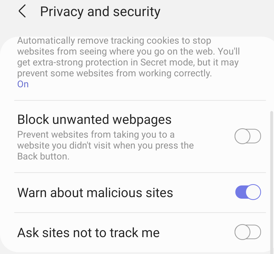 Block-unwanted-pages-and-warn-malicious-sites-on-Samsung-internet