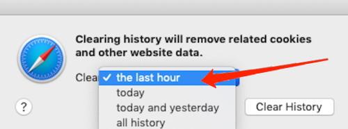 Clear-History-for-Last-One-Hour-option-in-Safari-Mac