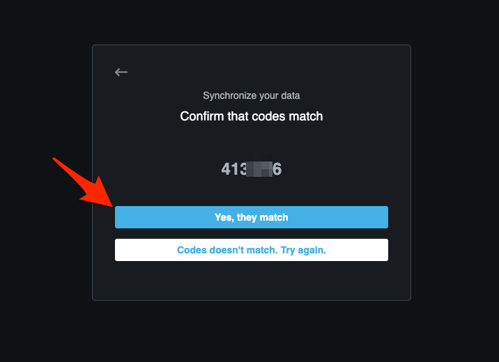 Confirm_the_codes_match_to_Synchronize_you_data_on_Opera_devices