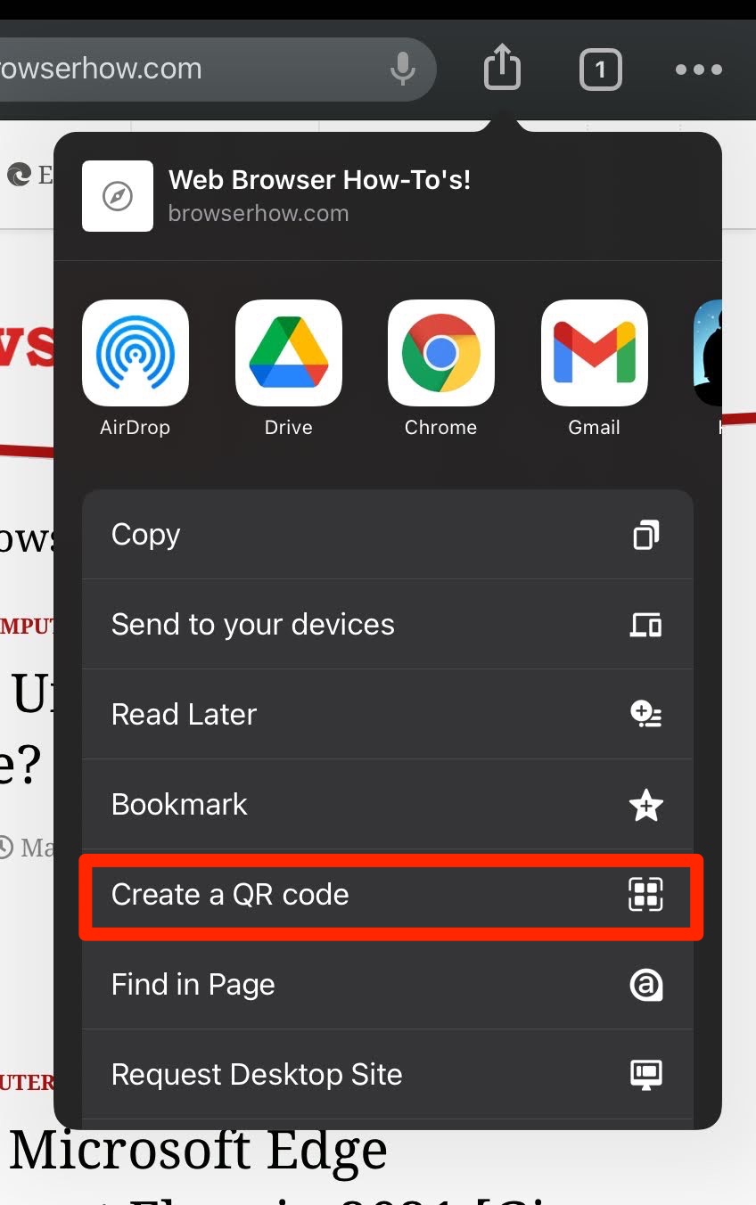 Create_a_QR_code_option_in_Chrome_iPad