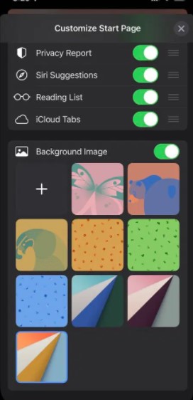 Customize-Start-Page-Background-Image-on-Safari-iOS-15