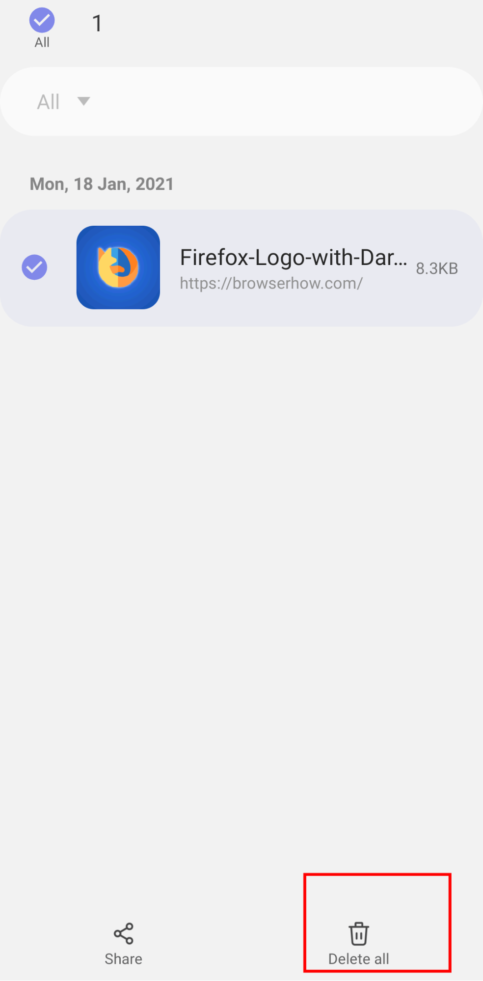 Delete-all-downloads-record-in-Samsung-Internet