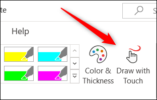 Draw-with-touch-option