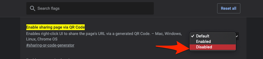 Enable_Sharing_Page_via_QR_Code_chrome_flag