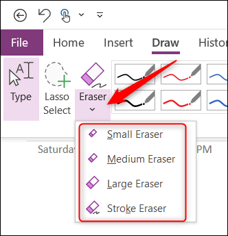 Eraser-options