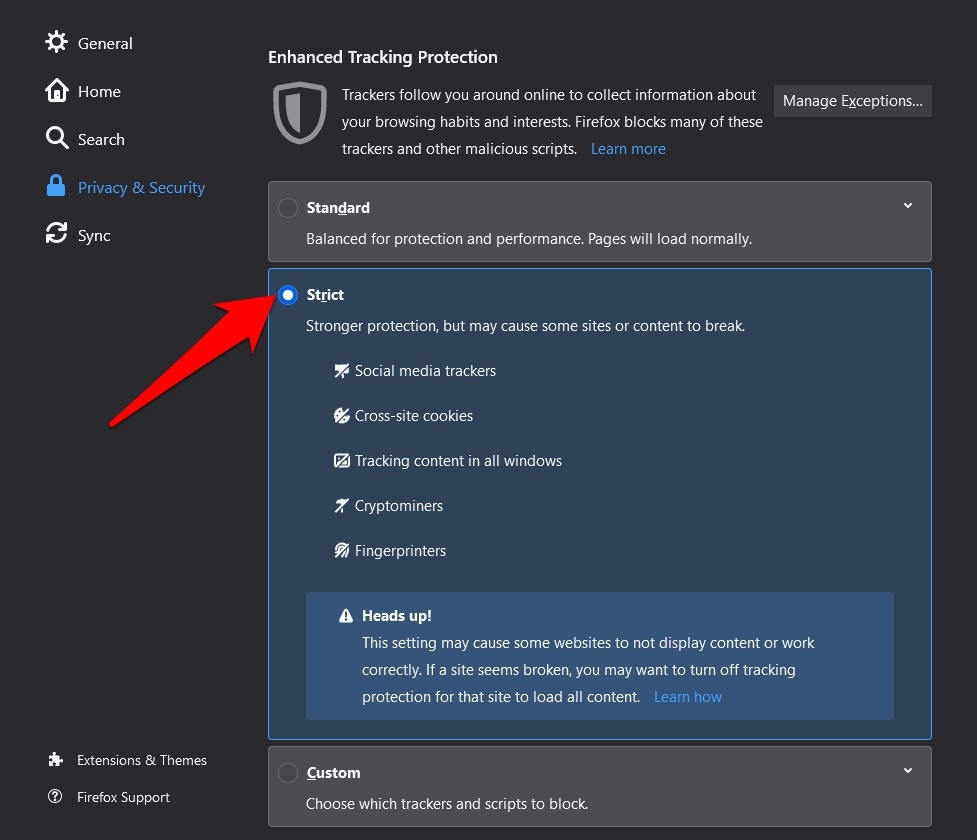 Firefox-Enhanced-Tracking-Protection-Strict-Mode
