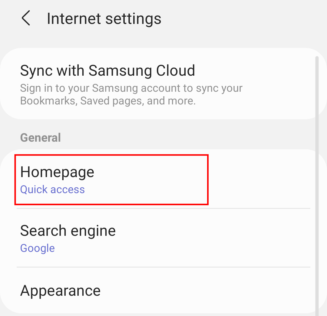 Homepage-Settings-in-Samsung-Internet