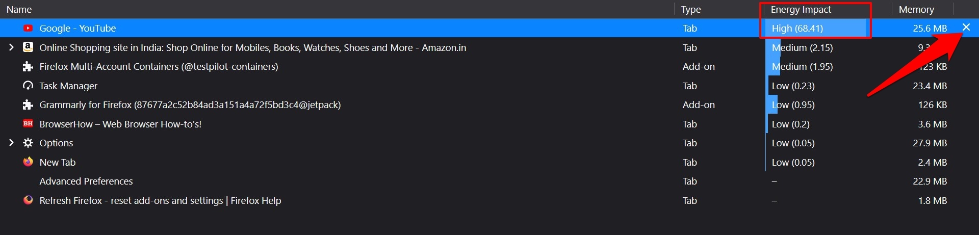 Kill-High-Memory-Processing-Tab-in-Firefox-Window