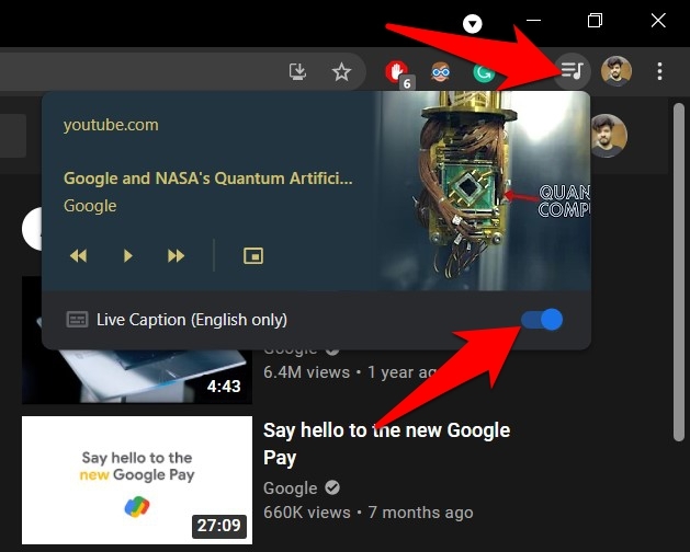 Live-Caption-Toggle-button-under-Toolbar