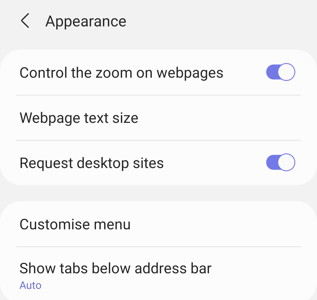 Samsung-Internet-Appearance-Setting-Options