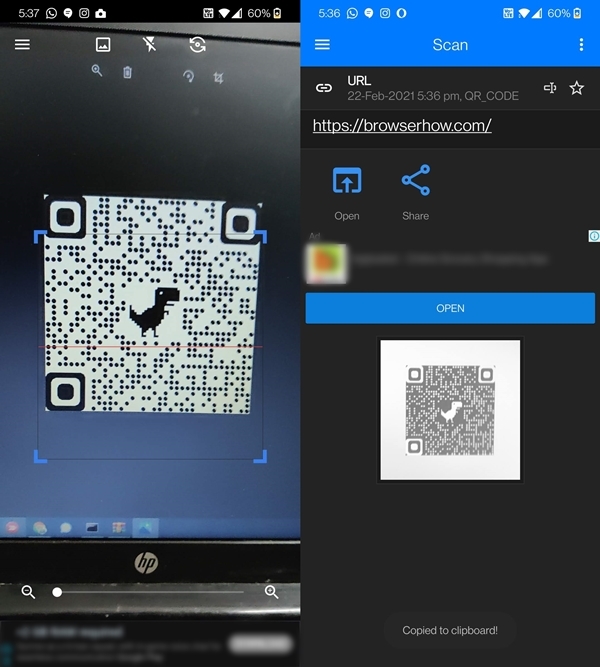 Scanning-the-QR-code-using-Chrome-Android