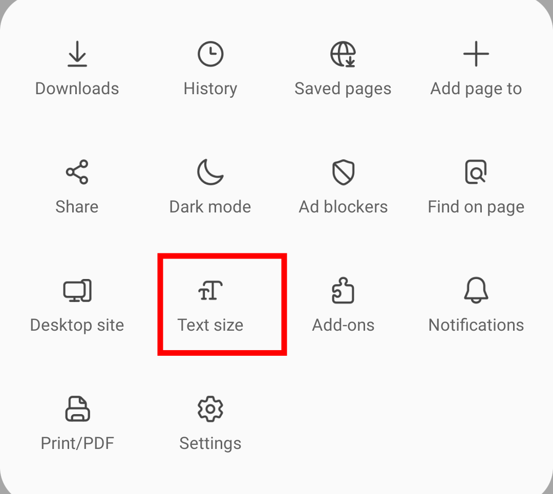 Text-Size-menu-option-on-Samsung-Internet
