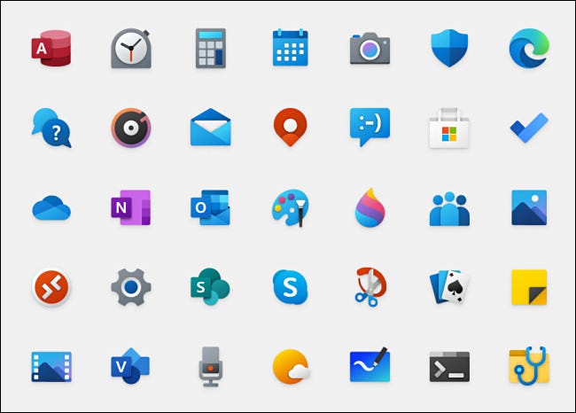 Windows 图标的视觉历史:从 Windows 1 到 11 Windows 图标的视觉历史:从 Windows 1 到 11
