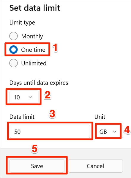 7-one-time-data-limit