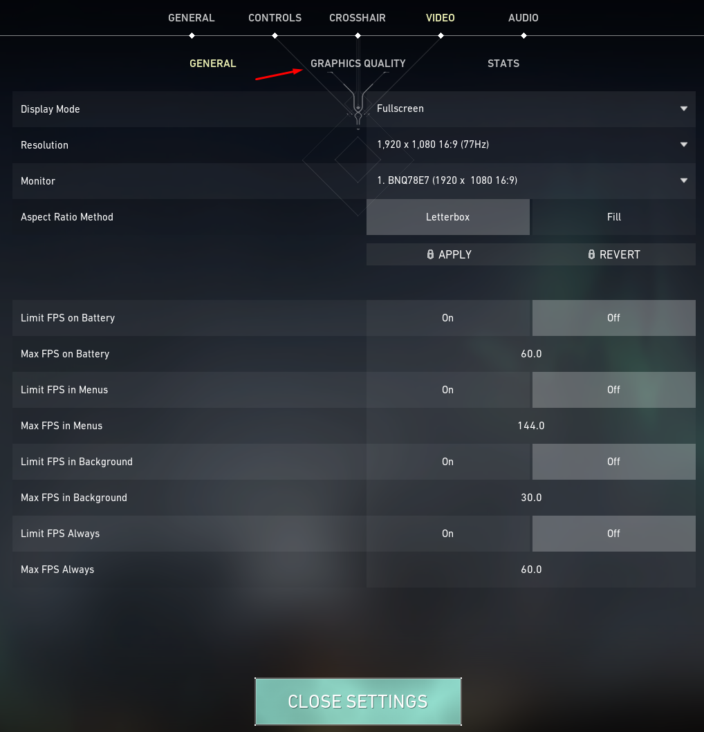 Click-on-Graphics-Quality-from-the-sub-menu